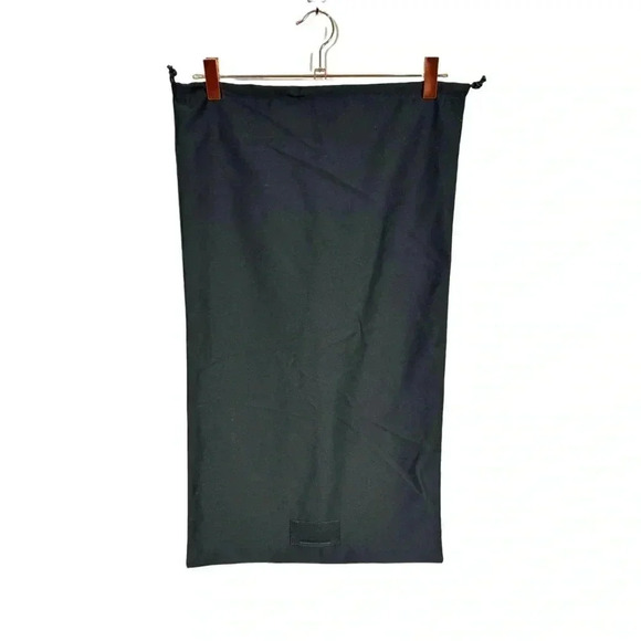 Alexander Wang XLarge 15.5”x27.5” Black Cotton Leather Patch Drawstring Dust Bag - Picture 1 of 3
